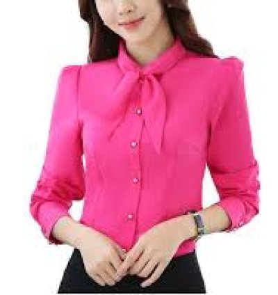 Power in Pink: Elegant Formal Shirt for Women