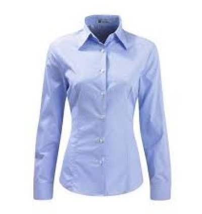 Office Chic: Blue Formal Shirt for Women