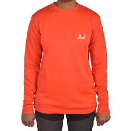 Vibrant Comfort: Orange Sweatshirt for Women